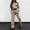 Khaki, variant on Womens Tracksuits Set Womens Cargo Pant Two Piece Outfit Drawstring Full Zip Cropped Work Jacket And Drawstring Long Pant Sets Casual Pocket Solid Color Sweatsuit Elegant Dresses for Wedding Guest
