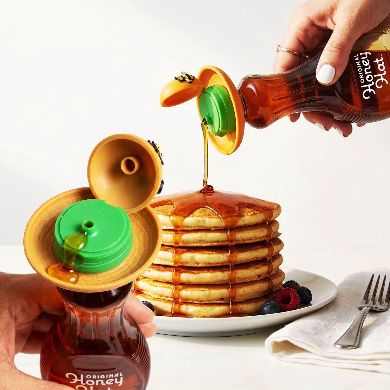 Original Honey Hat No Drip Cap Replacement for Honey Syrup Squeeze