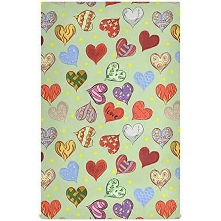 

Bestwell 4 pieces Valentine s Day Love Heart Kitchen Towel Super Soft Absorbent Hand Towel Tea Towel Home Restaurant Tableware Cleaning Rag for Kitchen Hotel Bathroom