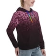 thumbnail image 6 of Haiem Pink Glitter Sparkles A for Men's Fashion Hoodies & Sweatshirts with Kangaroo Pocket,Hooded Sweatshirt with Eye-catching Drawstrings-Medium, 6 of 7