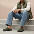 thumbnail image 5 of Cushionaire Heath Men's Genuine Suede Leather Clogs with Memory Foam Comfort, Easy Slip On Slide Slippers for Men, 5 of 23
