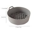 thumbnail image 1 of Silicone Pot Multifunctional Thicken Square Heating Heat Resistant Barbecue Baking Tray Restaurant Tool Pad Stick Air Fryer Liners for Chicken Cake Gray/S, 1 of 6