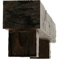 thumbnail image 4 of Ekena Millwork 6"H x 8"D x 60"W Riverwood Faux Wood Fireplace Mantel Kit w/ Alamo Corbels, Premium Aged, 4 of 12