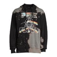 thumbnail image 5 of Pink Floyd Men's & Big Men's Dark Side of the Moon Tie Dye Fleece Hoodie Sweatshirt, Men's Band Hoodies, 5 of 5