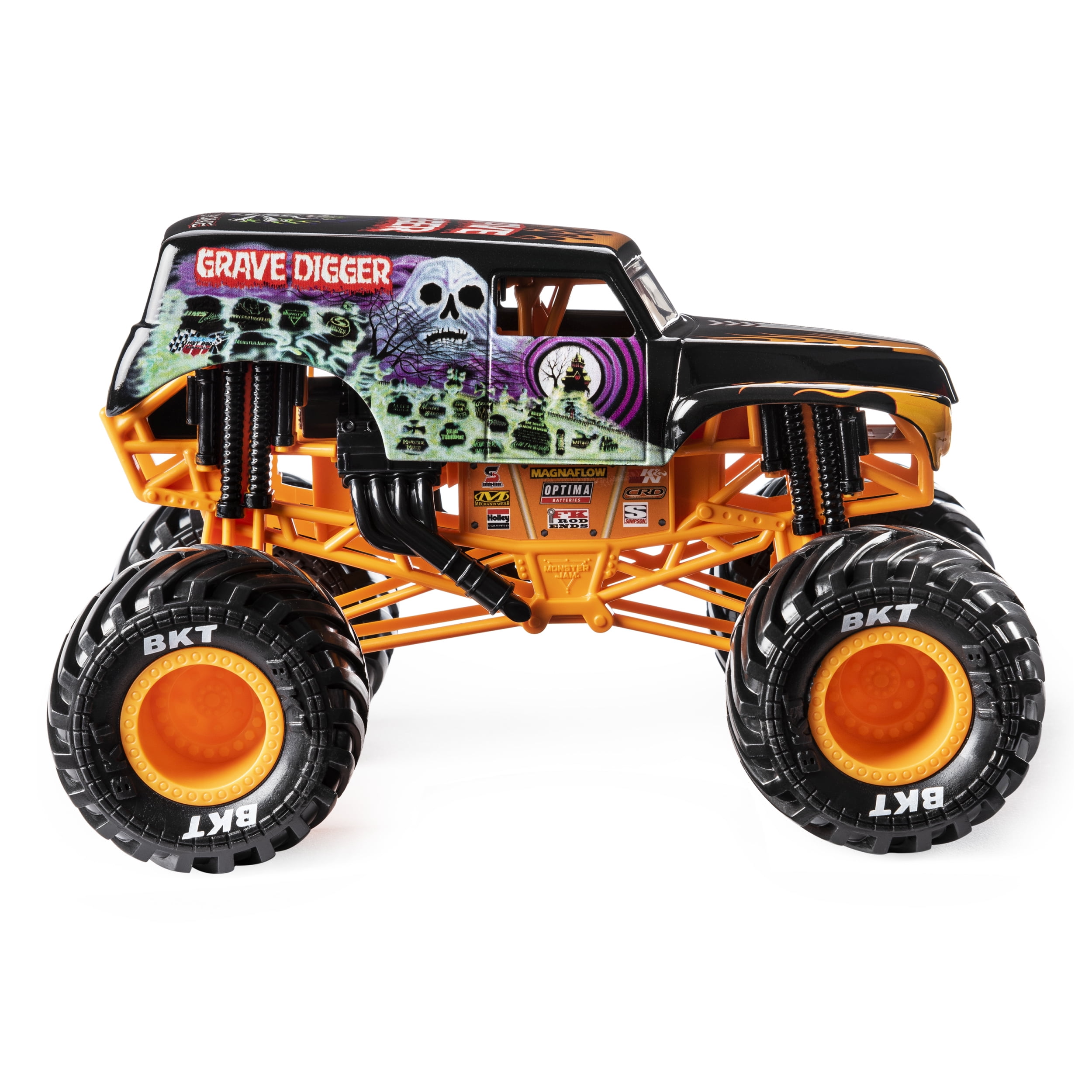Sunny Brinquedos Monster Jam - 1:24 Collector Die Cast Trucks Grave Digger  C9, Multicor