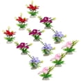 thumbnail image 4 of 12 piezas delicadas flores falsas falsas decoraciones de flores resistentes al desgaste Desktop plato de sushi decores suministro de alimentos, 4 of 4