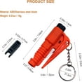 thumbnail image 2 of 4 PCS Window Breaker Seatbelt Cutter, Window Breaker, Car Window Breaker Tool, 3-in-1 Glass Breaker Seatbelt Cutter and Rescue Whistle, 2 of 4