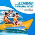 thumbnail image 5 of SereneLife Person Inflatable Banana Boat, Includes Storage Bag, Foot Pump, and Repair Kit, Tough and Thick, Reinforced Seats and Foot Areas. (Yellow), 5 of 7