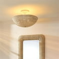thumbnail image 2 of Jamie Young Co Tsunami Wood Semi Flush Mount in Cream Finish, 2 of 6