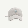 thumbnail image 4 of Yuanlong Unisex Baseball Cap Heart Embroidered Cap Soft Top Adjustable Sizes Stylish Minimalist Hiking Headwear, 4 of 4