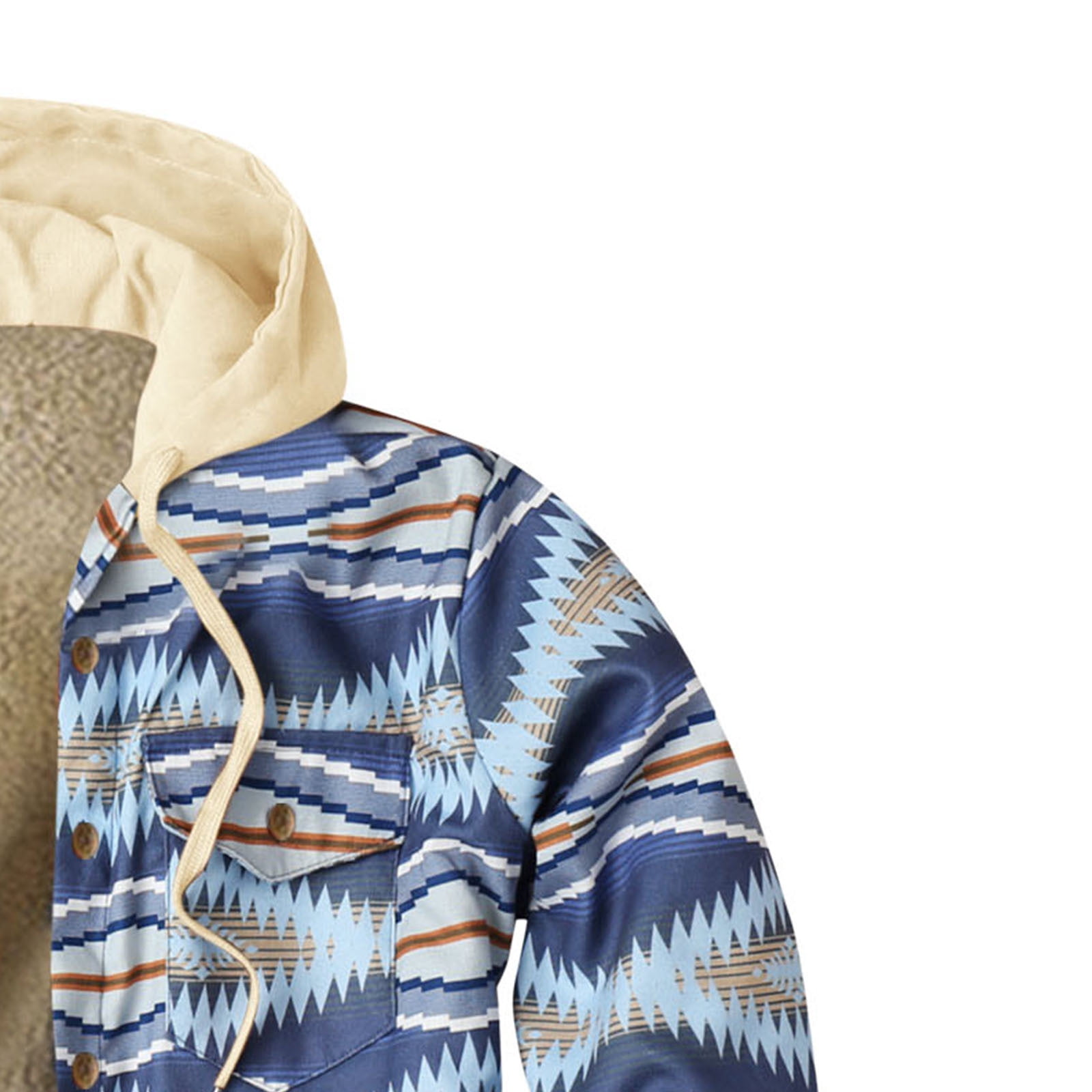 Veste En Coton Épaisse à Capuche Pour Homme - Doudoune Hiver Imprimée, Chaude, Coupe-Vent, Pour Randonnée, Ville