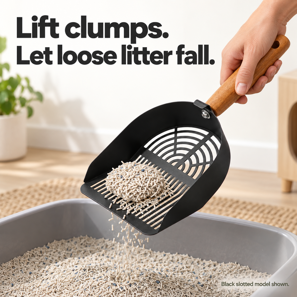 CrazyMall Stainless Steel Cat Litter Scoop with Wall Holder photo 5