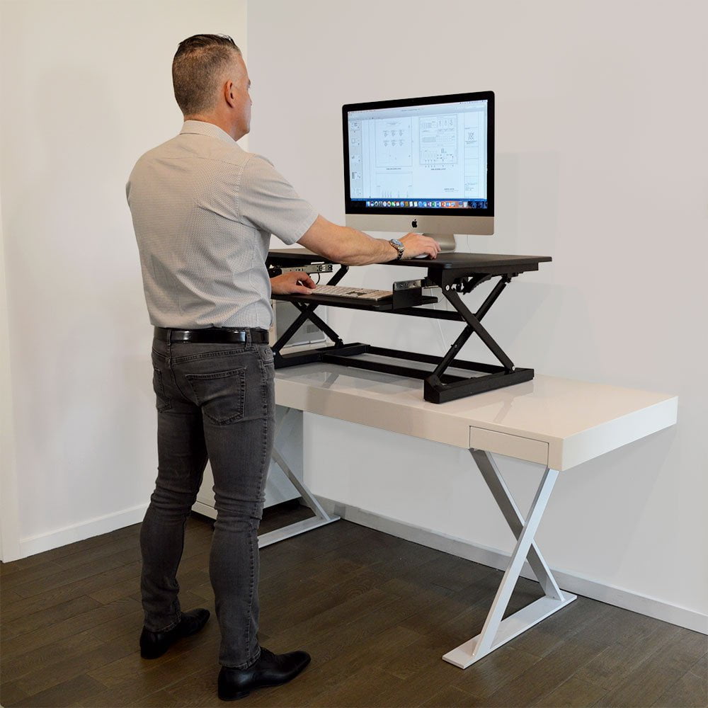 Xec Fit Adjustable Height Convertible Sit To Stand Up Desk Laptop