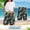 Green, variant on HAIJIE Swim Board Shorts Summer Beach Lightweight Short Pants Womens Board Shorts for Women Girls Pleated Beach Vacation Clothes Short