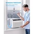 thumbnail image 6 of Open Box Midea 12,000 BTU DOE U-Shaped Smart Window Air Conditioner, for spaces up to 550 sq. ft. MAW12V1QWT, 6 of 9