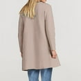 thumbnail image 4 of VISALY Long Cardigans Cardigan with Pockets Womens Knit Cardigan Sweaters Oversized Open Front Long Sleeve Lapel Casual Jacket Fall Coat Oversized Cardigans Warm Cardigan Pink M, 4 of 9
