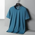 thumbnail image 6 of Men's Summer Loose Breathable Ice Silk Quick Drying Short Sleeve T-shirt, 6 of 9