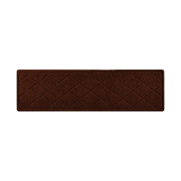 Yhmxh Decoración del baño Felpudo antideslizante para escaleras, a rayas, absorbente, silencioso, sin adhesivo, autoadhesivo, lavable. Organizadores y almacenamiento de baño Accesorios de baño