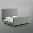 thumbnail image 5 of Cajetan Grey Linen Bed - Upholstered Queen, 5 of 9