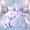 Pink Purple B, variant on meiyoeat Mermaid Princess Scale Twin Bedding for Girls, Sparkle Initial T Bedding Comforter Set for Kids, Purple Blue, Pink Reversible, 7 Pieces
