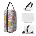 thumbnail image 3 of Goofa Skull and Flowers Printed Toiletry Bag with Handle,Large Capacity Travel Makeup Cosmetic Bag for Women, Carry on Airport Airline Compliant Bag, 3 of 9