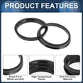thumbnail image 5 of Unique Bargains 4Pcs Wheel Hub Centric Rings Black Polycarbonate Wheels Center Shaft Shock Absorbing Hubrings  OD 79.6mm to ID 69.6mm, 5 of 7