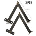 thumbnail image 1 of Goodhd 2PCS Metal Lid Support Hinges Stay Antique Bronze Iron decor hinge Box Furniture, 1 of 5