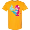 thumbnail image 3 of Inktastic Cute Mermaid, Little Mermaid, Pink Hair, Dolphin T-Shirt, 3 of 5