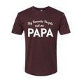 thumbnail image 2 of Wild Bobby My Favorite People Call Me PAPA Father's Day Men Premium Tri Blend Tee, Cardinal, Small, 2 of 5