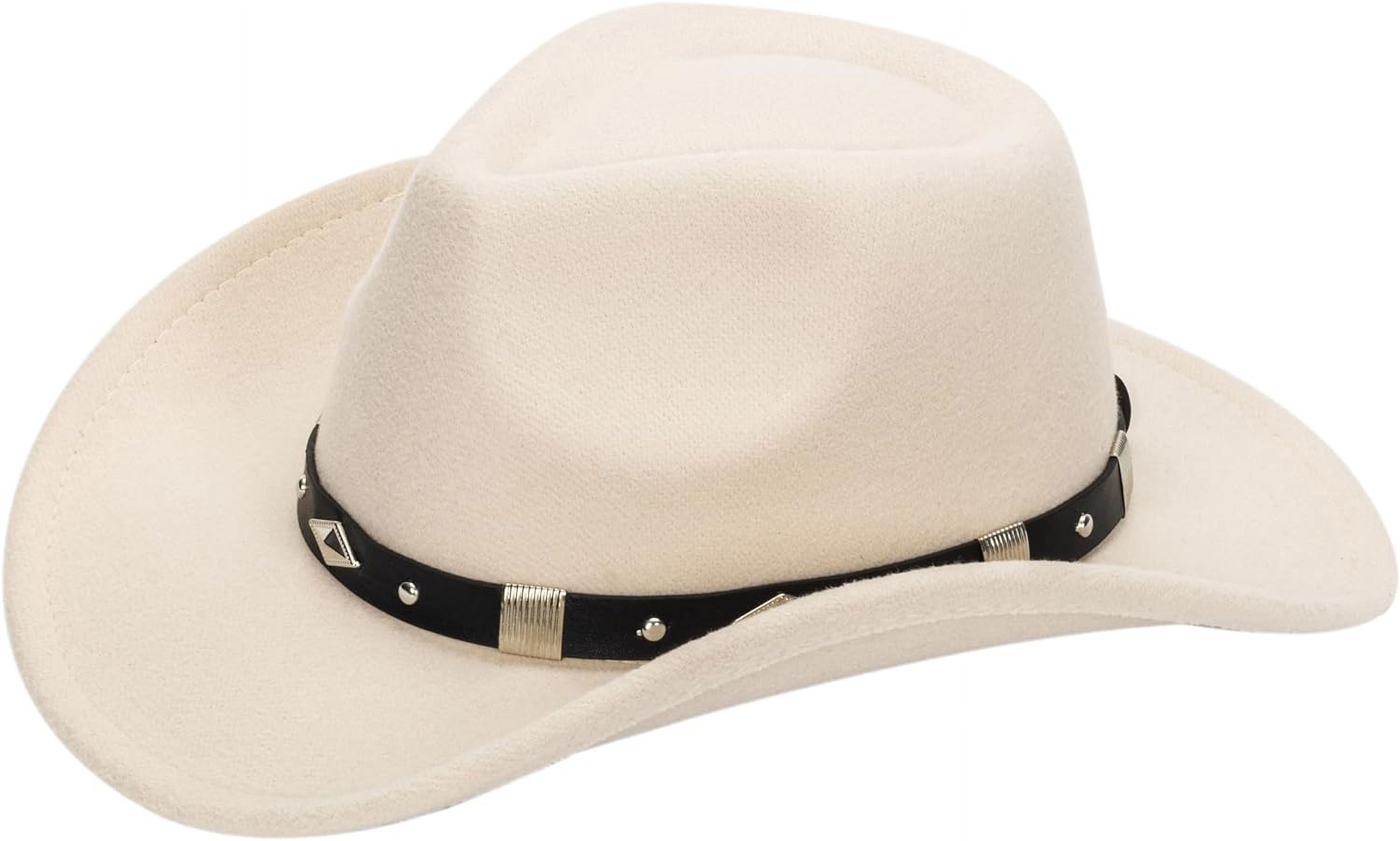8382 Western Outback Felt Cowboy Hat For Women Cowgirls Fedora Gus Hat Rodeo Western Outback Felt Cowboy Hat for Women Cowgirls Fedora  main image 4