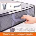 thumbnail image 4 of ZHAOCHENG Paquete de 2 Bolsas de Almacenamiento Plegables 40L con Ventana Transparente Gris, 4 of 5