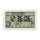 thumbnail image 1 of Reloj de pared digital decorativo, funciona con pilas, colgante, números grandes, sin tictac blanco, 1 of 9