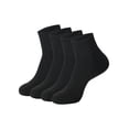 thumbnail image 4 of Hanes Moves Impact Zone Men's Ankle Socks Pack, 4-Pair , Cushioned X-Temp Moisture-Wicking Black 6-12, 4 of 4
