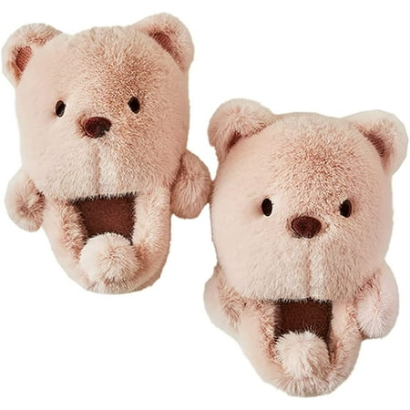 

DabuLiu Kids Cute Bunny House Slippers Anti-Slip Indoor Outdoor Rubber Sole Plush Home Slippers for Girls Boys