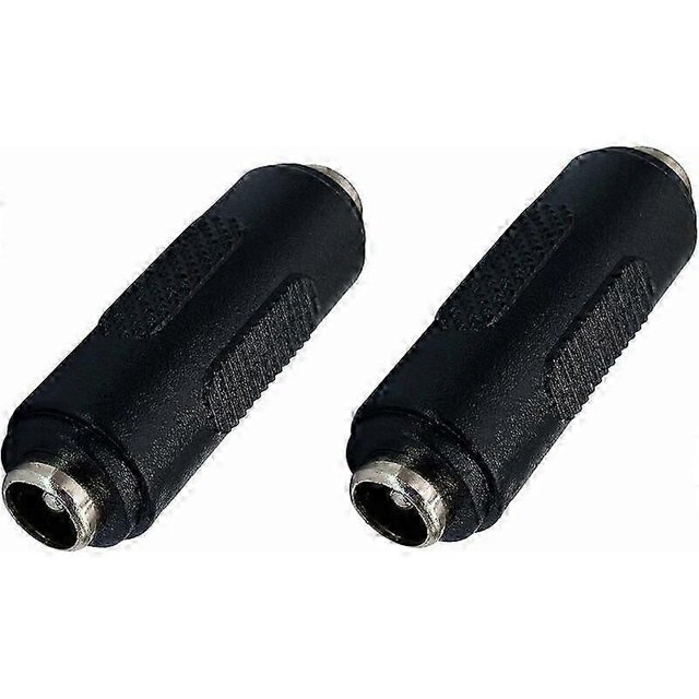 DC 5.5 x 2.1 mm Power Adapter, Barrel Power DC 2.1 mm x 5.5 mm Female to Female Connector Coupler for CCTV Camera, LED Light, Router (2 Pack/Female)