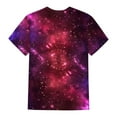 thumbnail image 5 of Womens Galaxy Space Print T-Shirts Short Sleeve Crewneck Graphic Tees Casual Summer Fashion Tops 2025, 5 of 5