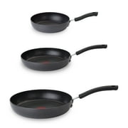T-fal Ultimate Hard Anodized Non-Stick 3 Piece Cookware Set, Grey