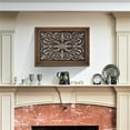 thumbnail image 2 of Backsplash Tile for Kitchen and Fireplace Viola 12 x 18 Metal Mural Oil Rubbed Bronze, 2 of 7