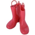 thumbnail image 2 of CTM Kids' Solid Color Waterproof Rainboots with Handles, 2 of 4