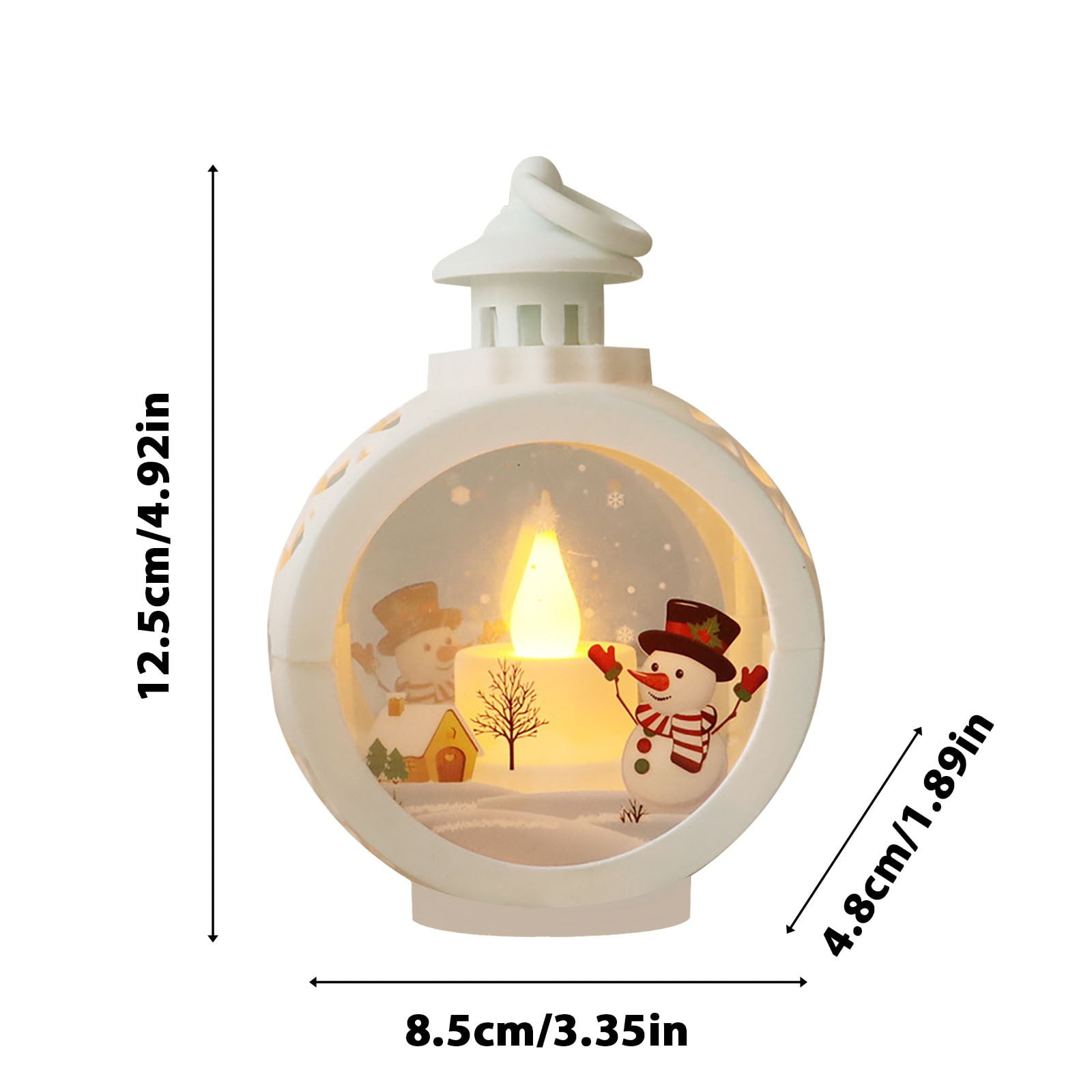 Nilvkv Christmas Lights, 2PC Christmas Lamp Electronic Candle Ambient Light Oil Lamp Candle Night Light(4.92x3.35x1.89in), Christmas Decorations