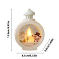 thumbnail image 3 of Mecorevxz Christmas LED Lights Candle Lights Circular Christmas Hanging Lights Portable Lamp Vintage Window Decorations Suitable for Desktop,Xmas Decor,Christmas Gifts(White), 3 of 8