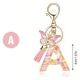 thumbnail image 2 of A Fashion Resin Letter Keychain, Butterfly Tassel Pendant With Gradient Design And Shiny Letters, Multi-Functional Use For Backpack And Car Keys, 2 of 5