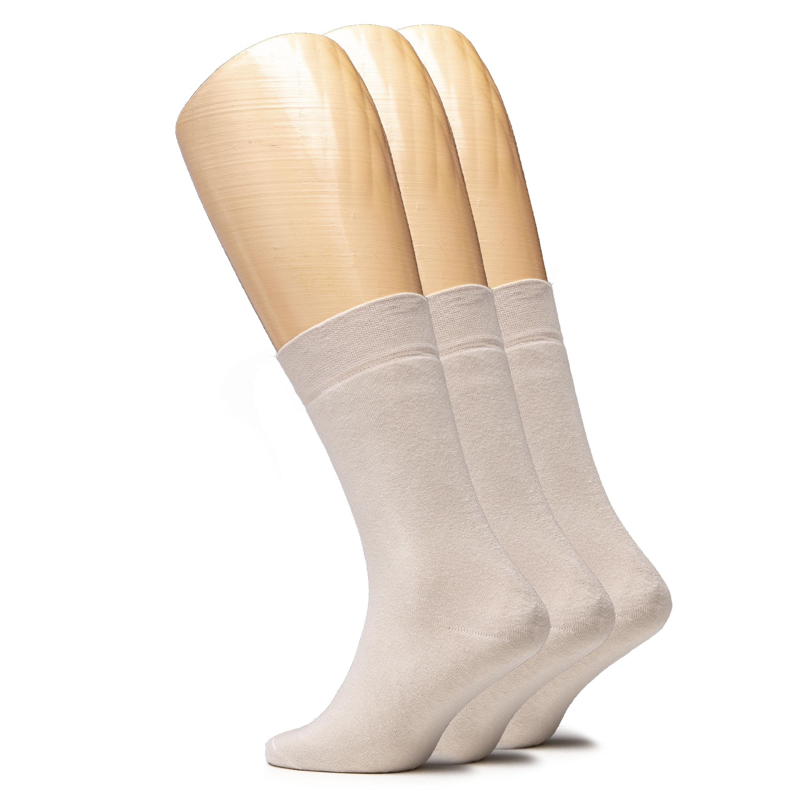 6pp 4 Sizes Baby Cotton Basic Crew Socks Premium Cotton Handlinked Toe Seam