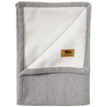 Pet Blankets For Sofa Big Sky Dog Blanket and Throw, Faux Suede/Silky Soft Fleece Pet Throw Blanket for Couch, Furniture Chair and Bed, Smoke, Small, Made in Bozeman, Montana USA By West Paw ()