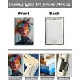 thumbnail image 6 of AVOI Woman Canvas Wall Art Abstract Girl Portrait Picture Colour Splash Graffiti Contemporary Modern Fashion Painting Prints Wall Decor(Art-3) Frame: 11x14in, 6 of 6
