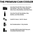 thumbnail image 4 of Universal Buddy XL Can Cooler by Frost Buddy - Fits 12-ounce, 16-ounce, 20-ounce, and 24-ounce Cans and Bottles - Keep Your Drinks Refreshingly Chilled for over 12 hours (Teal Leopard), 4 of 6