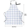 thumbnail image 2 of Kdxio Blue Checkboard Apron with Pockets Adjustable Kitchen Aprons for Men Women Waterproof Aprons for Cooking,Drawing,Crafting, Baking Household Cleaning, 2 of 8