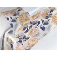 thumbnail image 3 of Floral Bed Runner Set, Romantic Rose Drawing With Leaves Vintage Design Blooming Repetition, Decorative Bedding Scarf & a Pillow Sham for Hotels Homes, Twin, Indigo Cream and Ivory, by Ambesonne, 3 of 3