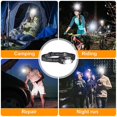 thumbnail image 5 of Paquete de 2 faros recargables USB, IPX6 impermeable, ultraligero, superbrillante, LED de 160 lúmenes con sensor de movimiento y luz roja, 5 of 5