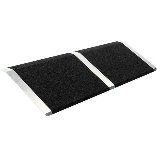 LZHF 10” x 32" Threshold Ramp Wheelchair Ramp for Home Doorway Access Door Anti Slip Ramp for Wheelchair Scooter Black